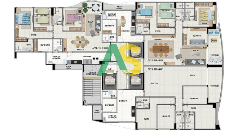 Imagem Imóvel com 3 Quartos à Venda, 99 m² em Casa Caiada - Olinda Imagem Imóvel com 3 Quartos à Venda, 99 m² em Casa Caiada - Olinda