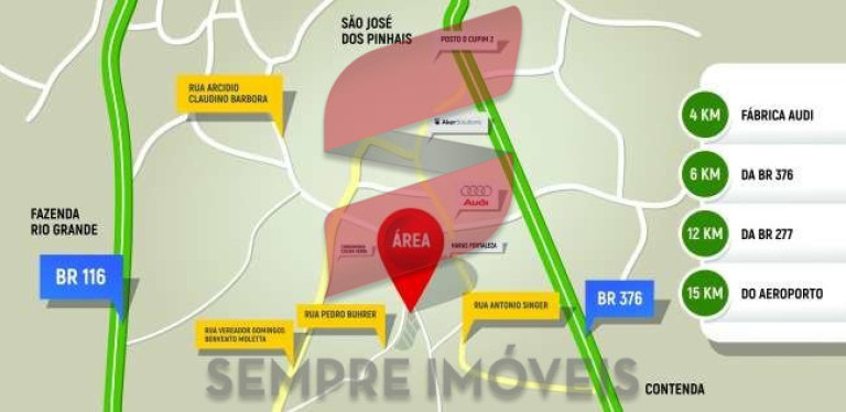 Imagem Terreno à Venda, 20.045 m² em Roseira - São José Dos Pinhais