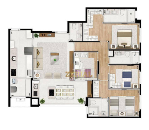 Imagem Apartamento com 4 Quartos à Venda, 119 m² em Santo Antônio - São Caetano Do Sul Imagem Apartamento com 4 Quartos à Venda, 119 m² em Santo Antônio - São Caetano Do Sul