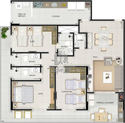 Imagem Apartamento com 3 Quartos à Venda, 134 m² em Forte - Praia Grande Imagem Apartamento com 3 Quartos à Venda, 134 m² em Forte - Praia Grande