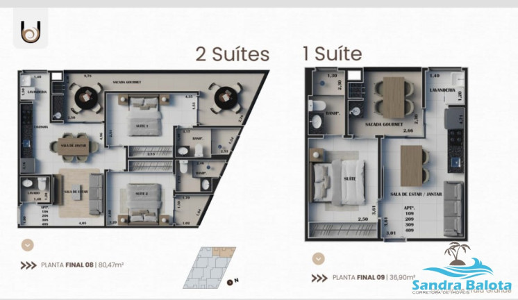 Apartamento com 1 Quarto à Venda, 36 m² em Praia Grande - Ubatuba