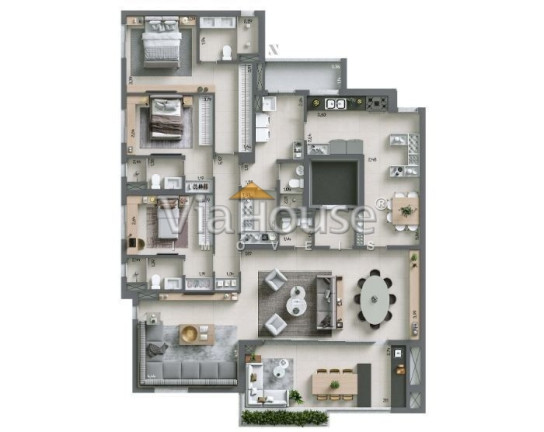 Imagem Apartamento com 3 Quartos à Venda, 151 m² em Jardim Olhos Dagua - Ribeirão Preto