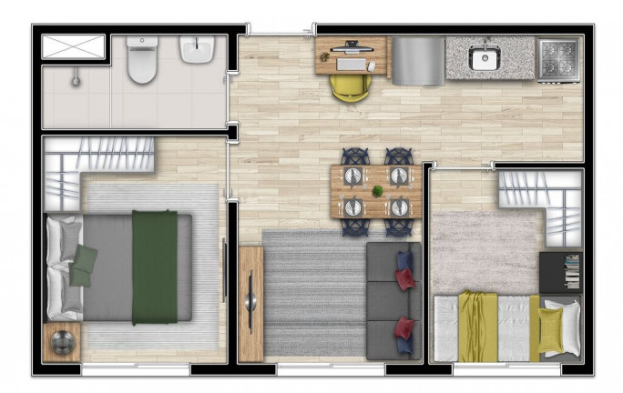 Imagem Imóvel com 1 Quarto à Venda, 32 m² em Bela Vista - São Paulo