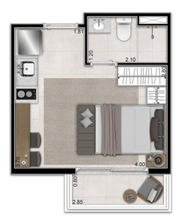 Imagem Apartamento com 1 Quarto à Venda, 28 m² em Jardim Paulista - São Paulo