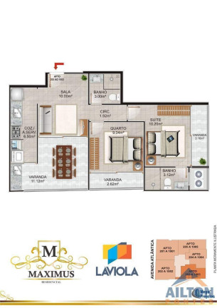 Imagem Apartamento com 2 Quartos à Venda, 69 m² em Praia Do Morro - Guarapari