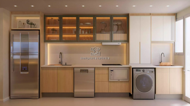 Imagem Apartamento com 2 Quartos à Venda, 77 m² em Canto Do Forte - Praia Grande