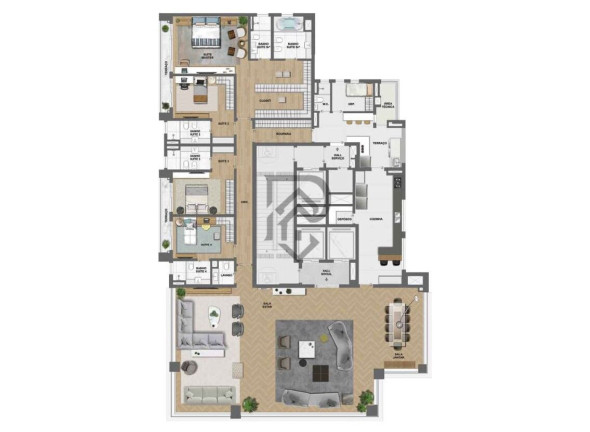 Imagem Apartamento com 4 Quartos à Venda, 375 m² em Moema - São Paulo Imagem Apartamento com 4 Quartos à Venda, 375 m² em Moema - São Paulo