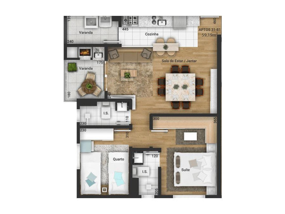 Imagem Apartamento com 2 Quartos à Venda, 62 m² em Tingui - Curitiba