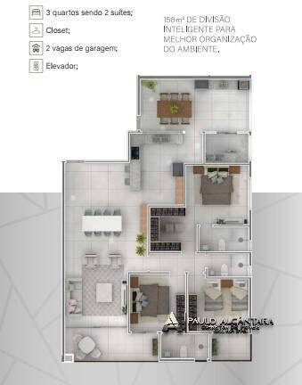 Imagem Apartamento com 3 Quartos à Venda, 144 m² em Timirim - Timóteo