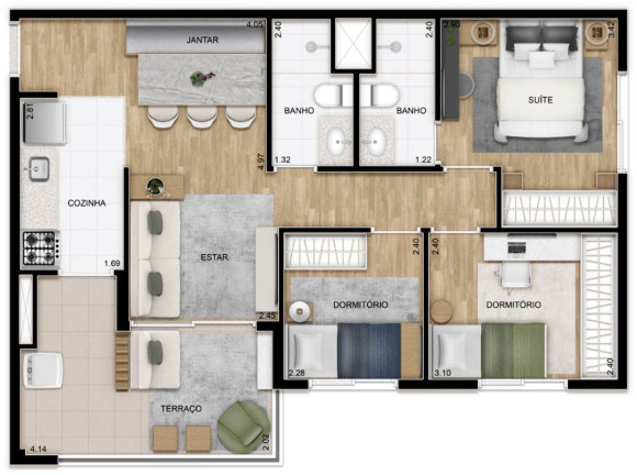 Imagem Apartamento com 3 Quartos à Venda, 67 m² em Mooca - São Paulo