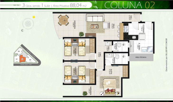 Imagem Apartamento com 3 Quartos à Venda, 88 m² em Centro - Guarapari Imagem Apartamento com 3 Quartos à Venda, 88 m² em Centro - Guarapari
