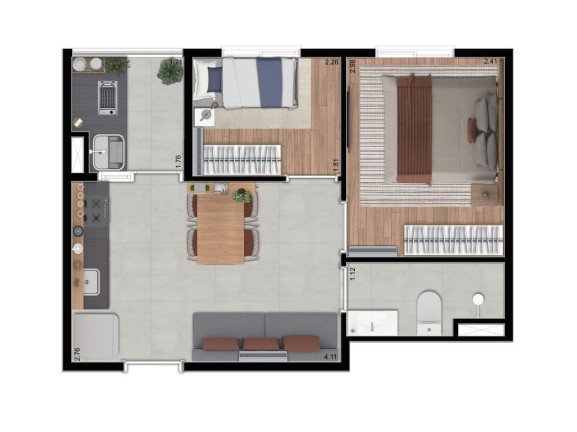 Imagem Apartamento com 2 Quartos à Venda, 37 m² em Santo Amaro - São Paulo Imagem Apartamento com 2 Quartos à Venda, 37 m² em Santo Amaro - São Paulo