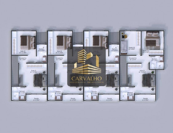 Imagem Sobrado com 3 Quartos à Venda, 99 m² em Passa Vinte - Palhoça Imagem Sobrado com 3 Quartos à Venda, 99 m² em Passa Vinte - Palhoça
