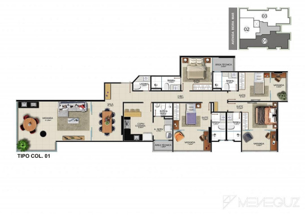 Imagem Apartamento com 3 Quartos à Venda, 120 m² em Praia Do Morro - Guarapari Imagem Apartamento com 3 Quartos à Venda, 120 m² em Praia Do Morro - Guarapari