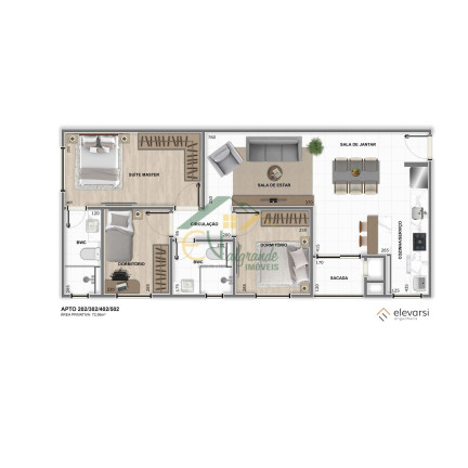 Imagem Apartamento com 3 Quartos à Venda, 66 m² em Weissópolis - Pinhais Imagem Apartamento com 3 Quartos à Venda, 66 m² em Weissópolis - Pinhais