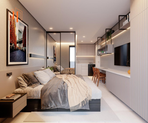 Imagem Apartamento com 2 Quartos à Venda, 53 m² em Centro Cívico - Curitiba