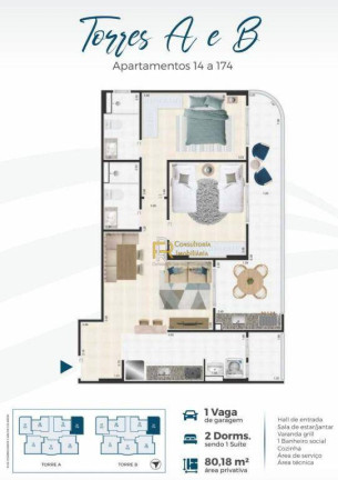 Imagem Apartamento com 2 Quartos à Venda, 80 m² em Ocian - Praia Grande Imagem Apartamento com 2 Quartos à Venda, 80 m² em Ocian - Praia Grande