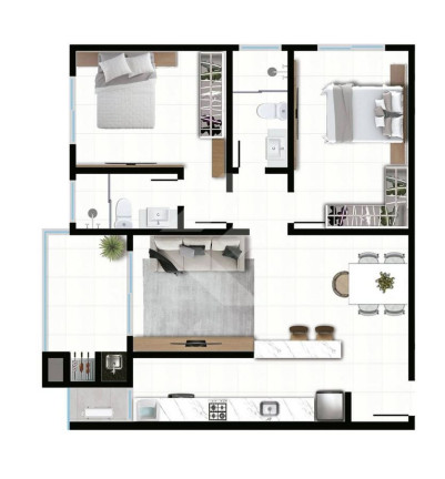 Imagem Apartamento com 1 Quarto à Venda, 50 m² em Gravatá - Navegantes