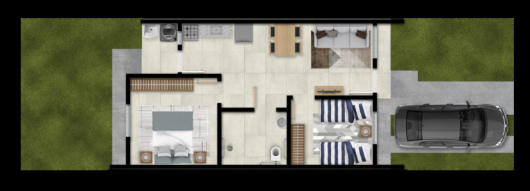 Imagem Casa com 2 Quartos à Venda,  em Parque Espírito Santo - Cachoeirinha