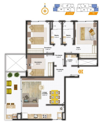 Imagem Apartamento com 3 Quartos à Venda, 134 m² em Itacorubi - Florianópolis Imagem Apartamento com 3 Quartos à Venda, 134 m² em Itacorubi - Florianópolis