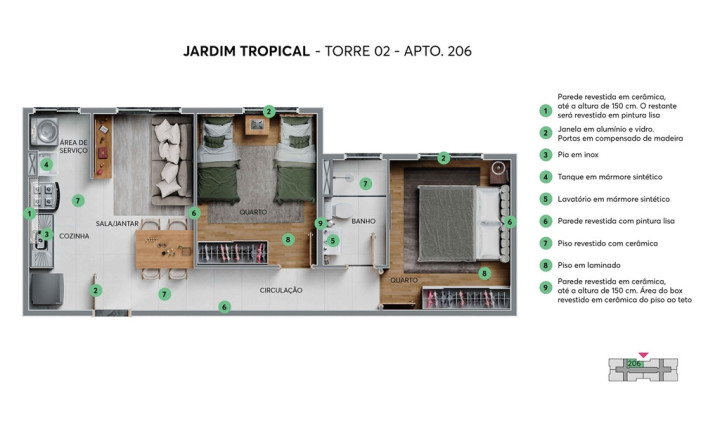 Imagem Apartamento com 2 Quartos à Venda, 93 m² em Portal Do Sol - João Pessoa