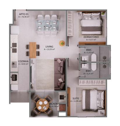 Imagem Apartamento com 2 Quartos à Venda, 74 m² em Praia Brava De Itajaí - Itajaí Imagem Apartamento com 2 Quartos à Venda, 74 m² em Praia Brava De Itajaí - Itajaí