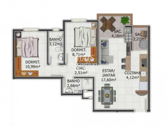 Imagem Apartamento com 2 Quartos à Venda, 65 m² em Centro - Arroio Do Sal Imagem Apartamento com 2 Quartos à Venda, 65 m² em Centro - Arroio Do Sal