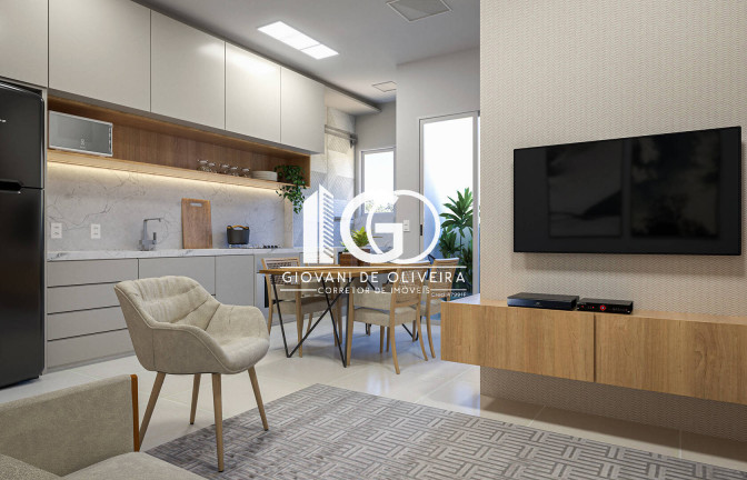 Apartamento com 2 Quartos à Venda, 50 m² em Ceará - Criciúma