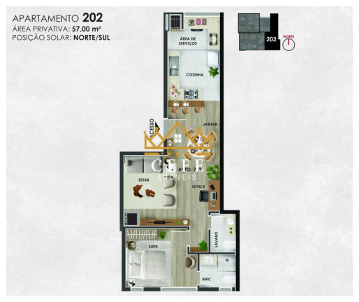 Imagem Imóvel com 2 Quartos à Venda,  em Planalto - Gramado