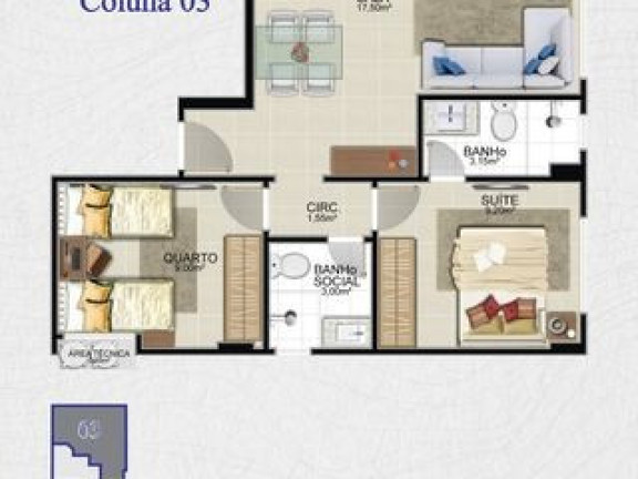 Imagem Imóvel com 2 Quartos à Venda, 55 m² em Praia Do Morro - Guarapari
