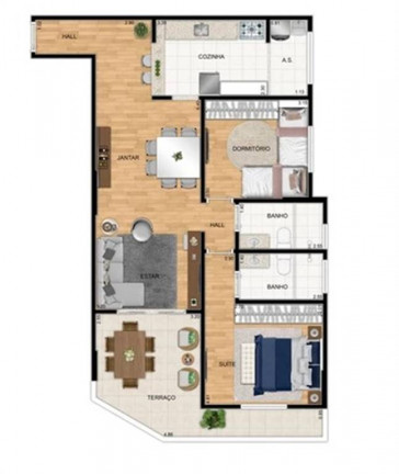 Imagem Apartamento com 2 Quartos à Venda, 90 m² em Aviação - Praia Grande Imagem Apartamento com 2 Quartos à Venda, 90 m² em Aviação - Praia Grande