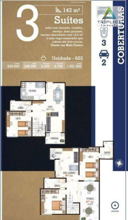 Imagem Cobertura com 3 Quartos à Venda, 138 m² em São Mateus - Juiz De Fora