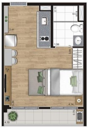 Imagem Apartamento com 1 Quarto à Venda, 30 m² em Belenzinho - São Paulo Imagem Apartamento com 1 Quarto à Venda, 30 m² em Belenzinho - São Paulo