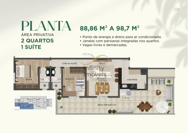 Imagem Cobertura com 2 Quartos à Venda, 61 m² em Paquetá - Belo Horizonte