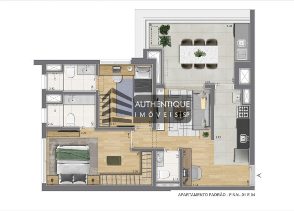 Imagem Apartamento com 2 Quartos à Venda, 77 m² em Pinheiros - São Paulo