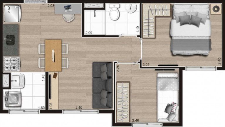 Imagem Imóvel com 2 Quartos à Venda, 35 m² em Vila Nina - São Paulo