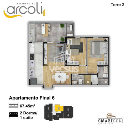 Imagem Apartamento com 2 Quartos à Venda, 67 m² em Vila Mirim - Praia Grande Imagem Apartamento com 2 Quartos à Venda, 67 m² em Vila Mirim - Praia Grande
