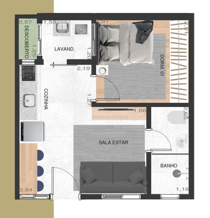 Imagem Apartamento com 1 Quarto à Venda, 31 m² em Chácara Santo Antônio (zona Leste) - São Paulo Imagem Apartamento com 1 Quarto à Venda, 31 m² em Chácara Santo Antônio (zona Leste) - São Paulo