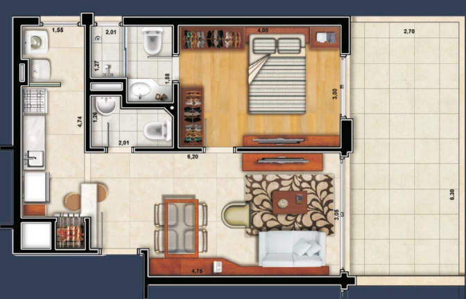 Imagem Apartamento com 1 Quarto à Venda, 71 m² em Higienópolis - Porto Alegre