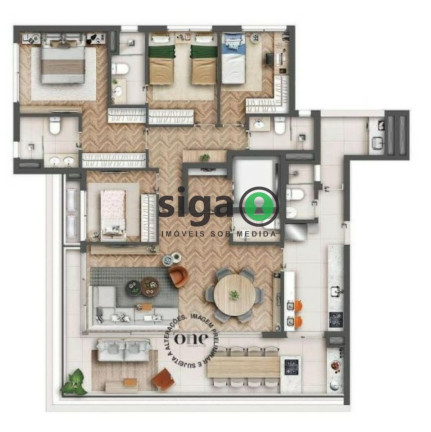 Imagem Apartamento com 4 Quartos à Venda, 167 m² em Brooklin - São Paulo