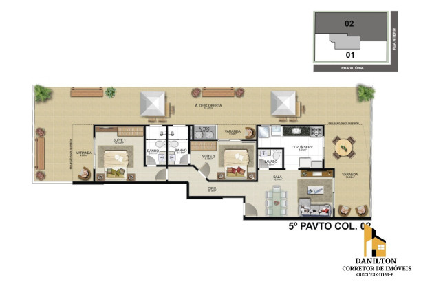 Imagem Apartamento com 3 Quartos à Venda, 89 m² em Praia Do Morro - Guarapari Imagem Apartamento com 3 Quartos à Venda, 89 m² em Praia Do Morro - Guarapari