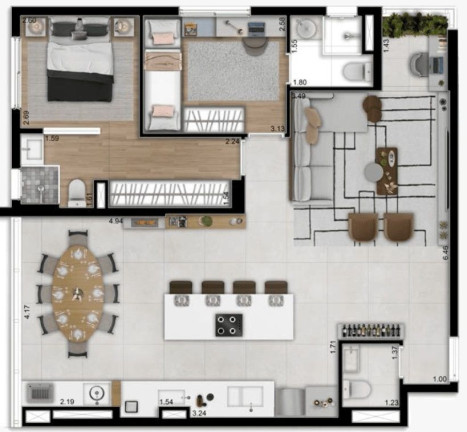 Imagem Apartamento com 3 Quartos à Venda, 92 m² em Vila Osasco - Osasco Imagem Apartamento com 3 Quartos à Venda, 92 m² em Vila Osasco - Osasco