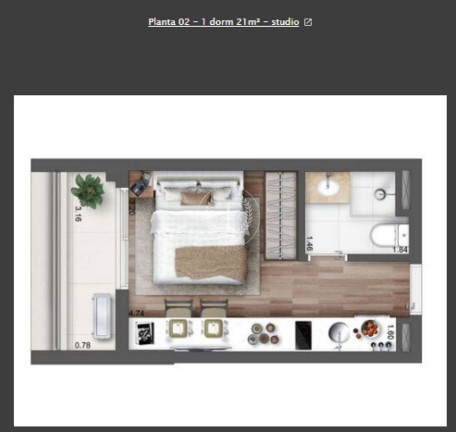 Imagem Apartamento com 1 Quarto à Venda, 18 m² em Chácara Santo Antônio (zona Sul) - São Paulo Imagem Apartamento com 1 Quarto à Venda, 18 m² em Chácara Santo Antônio (zona Sul) - São Paulo