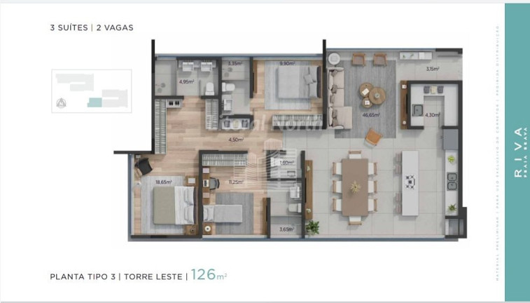 Imagem Apartamento com 3 Quartos à Venda, 126 m² em Praia Brava - Itajaí Imagem Apartamento com 3 Quartos à Venda, 126 m² em Praia Brava - Itajaí