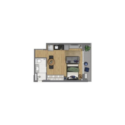 Imagem Apartamento com 1 Quarto à Venda, 30 m² em Consolação - São Paulo