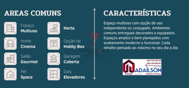 Imagem Apartamento com 2 Quartos à Venda, 76 m² em Barreiros - São José