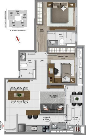 Imagem Apartamento com 2 Quartos à Venda, 76 m² em Canto - Florianópolis Imagem Apartamento com 2 Quartos à Venda, 76 m² em Canto - Florianópolis