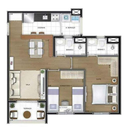 Imagem Apartamento com 2 Quartos à Venda, 56 m² em Parque Reboucas - São Paulo Imagem Apartamento com 2 Quartos à Venda, 56 m² em Parque Reboucas - São Paulo