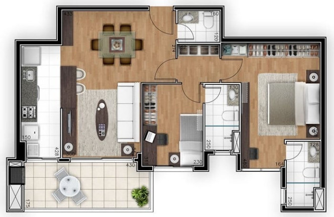 Imagem Apartamento com 2 Quartos à Venda, 81 m² em Ahú - Curitiba