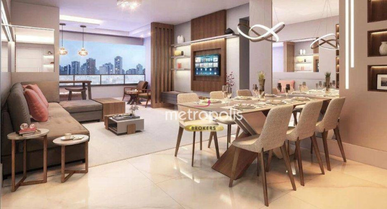Imagem Apartamento com 3 Quartos à Venda, 135 m² em Vila Assunção - Santo André